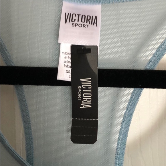 Blue/dark blue ombré sheer racer back tank - Picture 2 of 3